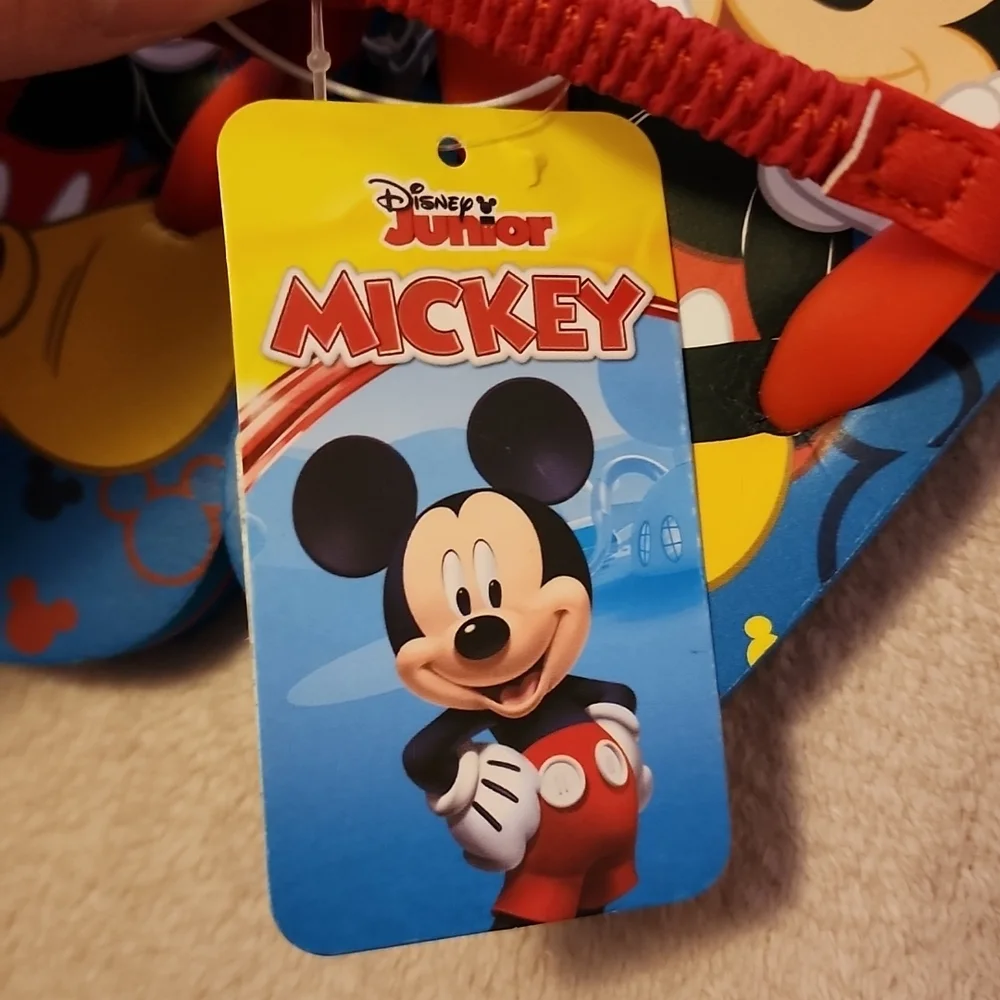 Mickey Mouse Flip Flops Size 9/10